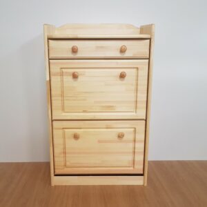 Dabīgās Priedes Masīvkoka Apavu Kaste (2 daļas)