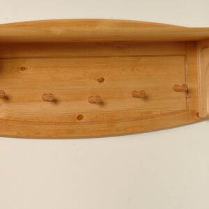 Dabīgās Priedes Masīvkoka Pakaramais ar Plauktu