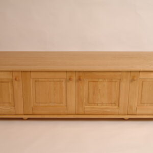 Natural Pine Solid Wood TV Table – Dresser, 4 Doors