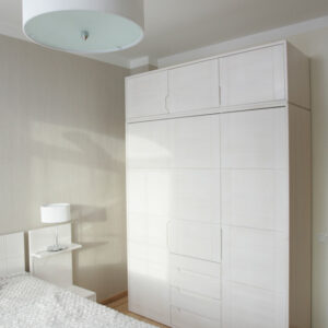 Natural Pine Solid Wood Bedroom Three-Door Wardrobe “Amata”